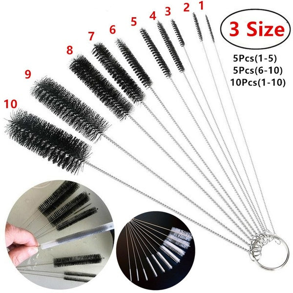 1 ensemble de brosses 5-10 pièces aiguille de nettoyage multifonction pistolet de pulvérisation buccal ensemble de brosses Kit de pointe Tube outil d