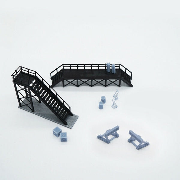Outland Models Train Locomotive Maintenance Platform & Accessories HO OO Scale Matron Inn
