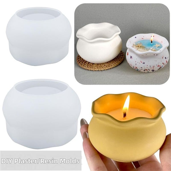 2sizes Fish Tank Shape Flowerpot Silicone Molds for Cement Plaster Epoxy Resin Casting Craft DIY