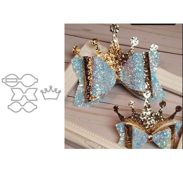 New Bow Crown Bowknot Metal Cutting Dies Stencils Die Cut for DIY Scrapbooking Album Paper Card Embossing