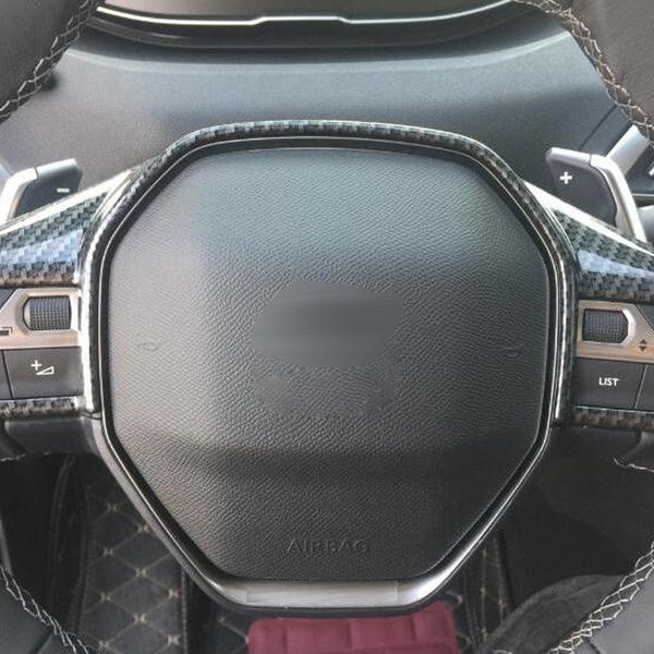 For Peugeot 3008 2016-2022-For Peugeot 2008 2020-2022-For Peugeot 4008 2018-2022 Car Interior Steering Wheel Cover Trim Decoration Frame