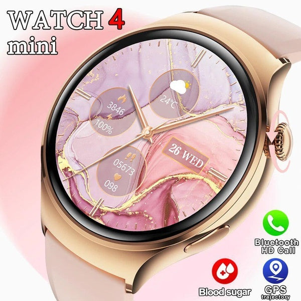 2024 Nouveau pour Huawei Xiaomi WATCH GT4 Mini GPS NFC SmartWatch femmes AMOLED écran Bluetooth appel sport moniteur de santé Smartwatch pour les fem