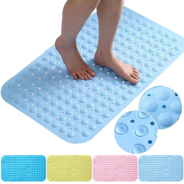 1pc Bathroom Anti-slip Mats, Bathroom Shower Spa Anti-slip Massage Mats, Bathroom Floor Mats With Suction Cups, Eco-Friendly Non-toxic Bpa-free, Mach
