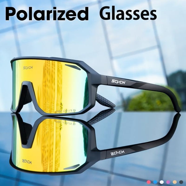 Polarized Cycling Glasses Men Sports Sunglasses Women Mountain Bike Eyewear UV400 Protection Riding Bicycle Goggles