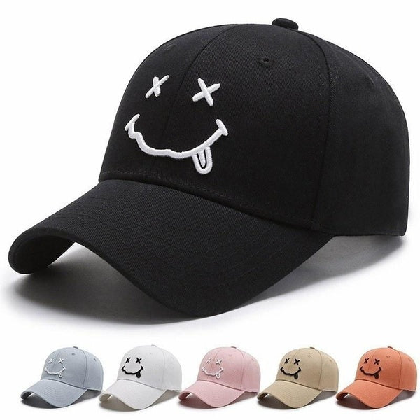 Cute Smiling Face Baseball Cap Casual and Fashionable Male-female Sun Protection Hat Sun Hat Simple and Versatile Sun Protection Hat