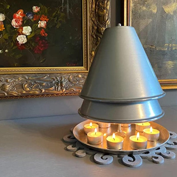 Metal Tea Light Oven for up to 10 Tea Lights Teapot Warmer Tea Light Heater Tea Light Fireplace for Garden Patio Home Fireplace Oven Candle Heating