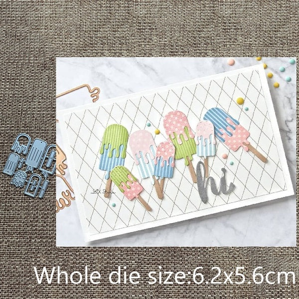 New Design Craft Metal stencil mold Cutting Dies ice cream decoration scrapbook die cuts Album Paper Card Craft Embossing