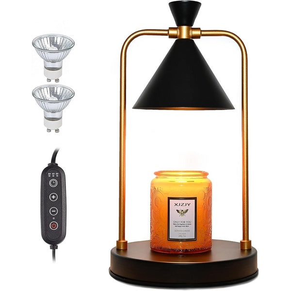 Candle Warmer Lamp with,Electric Candle Warmer with Timer,Christmas Gifts for Candle Lovers,Dimmable Candle Lamp,Compatible with Various Candles, Can