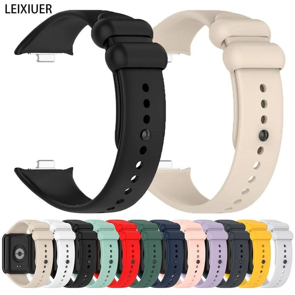 LEIXIUER Silicone Strap for Mi Band 8 Pro Sport Smart Watch Accessories for Redmi Watch 4 Official Bracelet Band Replacement Belt for Xiaomi Mi Band Matron Inn