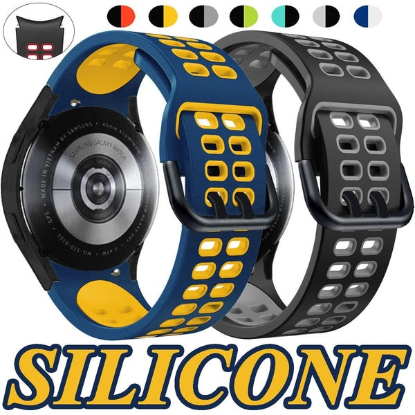 No Gaps Band for Samsung Galaxy Watch 4 5 6 7 FE 40mm 44mm 4 classic 46mm 42mm 5 LTE 44mm 5 Pro Bluetooth 45mm Silicone Sport Smartwatch Accessories