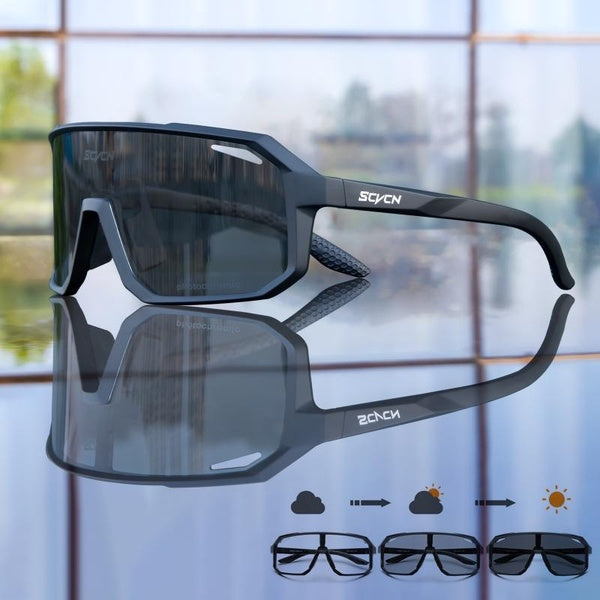 Photochromic Glasses Men Discoloration Cycling Sunglasses MTB Road Sports Sunglasses Women Bike Eyewear Anti-UV Bicycle Goggles