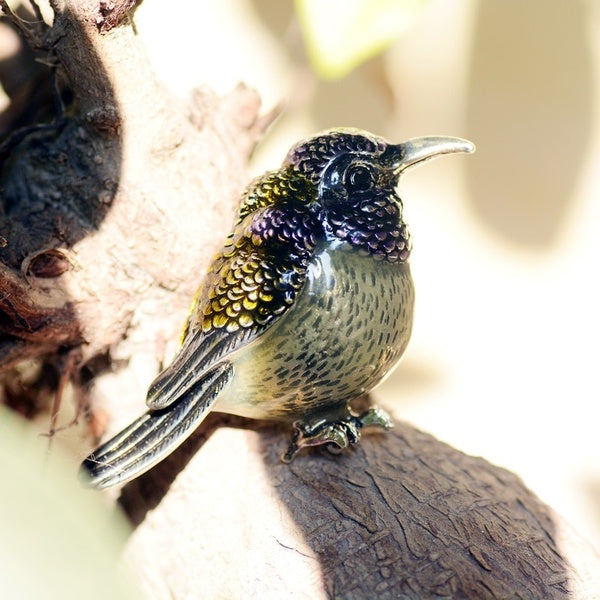 Enamel Cockoo Bird Brooch Jewelry Pins Women's Pins And Brooches Vintage Pin For Scarves
