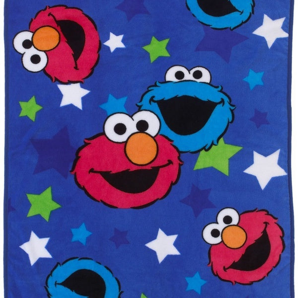 Sesame Street Toddler Blanket - Elmo & Cookie Monster