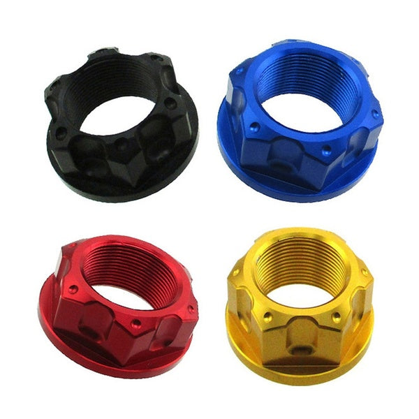 FishMotor M22 x 1mm Steering Stem Nut For CRF50 XR50 KX 65 85 KLX DRZ 110 TTR 50cc 110cc 125cc 140cc 150cc 160cc 170cc 180cc 190cc Pit Dirt Bike