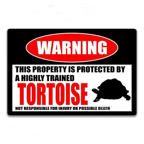 New Fashion Tortoise Sticker Funny Tortoise Warning Sign Sticker Tortoise Accessories Vinyl Decal Sticker Novelty Sticker Turtle Decor Tortoise Gift