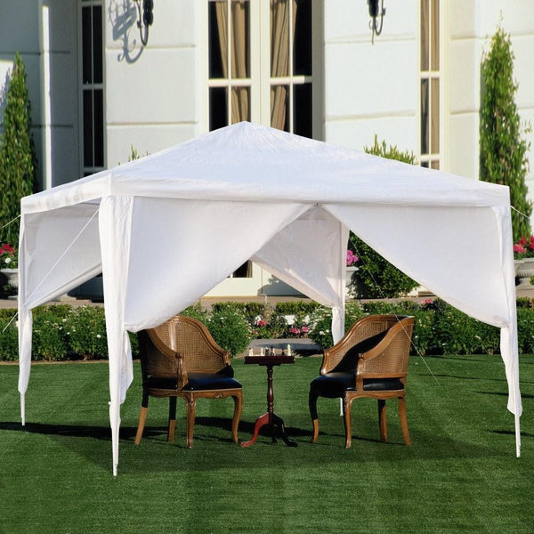 10'x10' Outdoor Pop up Canopy Party Wedding Tent Heavy Duty Gazebo Pavilion White