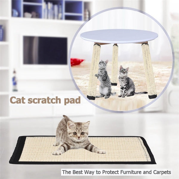 Cat Scratching Post Mat For Cats Natural Sisal Protecting Furniture Foot Chair Protector Pad Climbing Tree cat Scratch Pad Board