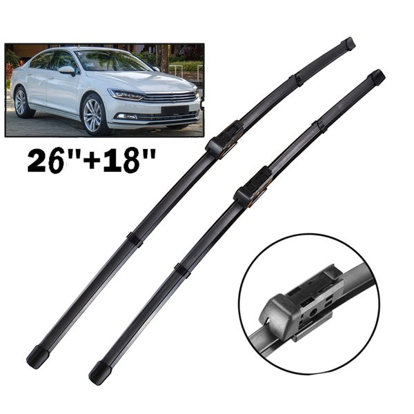 Windshield Windscreen Wiper Blades For VW Passat B8 2015 2016 2017 2018 2019 Front Window Wiper 26" 18"