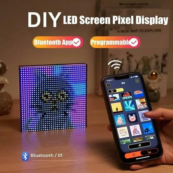 32x32 LED Smart LED Pixel Display Veilleuse APP Contrôle Programmable Écran DIY Texte Animation Photo Cadre Pixel Art Salle de Jeux Décor À La Maison