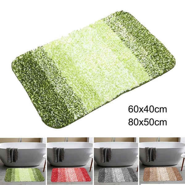 VOCOSTE Luxury Bathroom Rug, Extra Soft and Absorbent Microfiber Shaggy Bath Mat, Non-Slip Thick Plush Bathroom Mat, Machine Washable Bath Rug for Ba