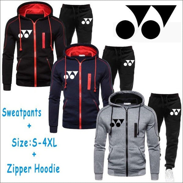 Brands Tracksuit Men Two Pieces Set Mens Sportswear Male Jacket Hoodie and Pants Sweatsuit Hoodies+Pants Plus Size S-4XL