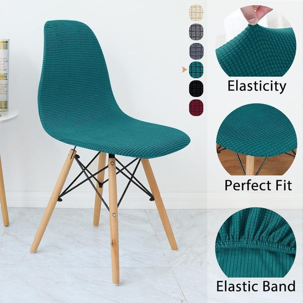 1pc Chair cover Seat Cover For Shell Chair Washable Removable Armless Shell Chair Cover Banquet Home Hotel Slipcover Seat Cover