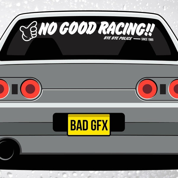 36" For No Good Racing Windscreen Car Truck Vinyl Decal Banner Windshild Sticker- JDM Kanjo Racer