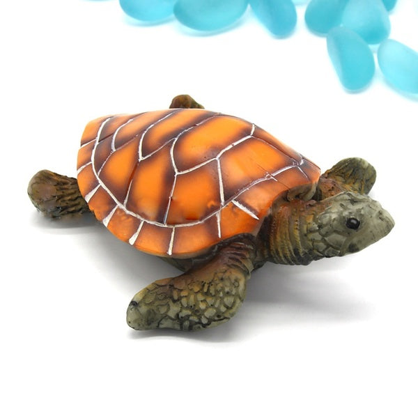 1 Pc Aquarium Fish Tank Artificial Turtle Sea Tortoise Resin Ornaments Fish Tank Decoration Underwater Landscape Craft