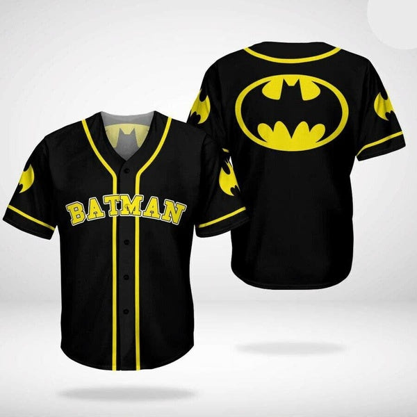 Batman Dark Knight 3D BASEBALL JERSEY SHIRT All Over Print