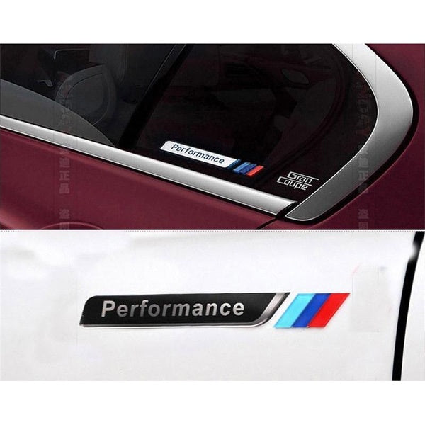 2Pcs-Lot 3D Acrylic Performance Letter Word Logo Badge Emblem Sticker For Car Door Fender Tailgate Trunk Decorative Car Stickers Decal