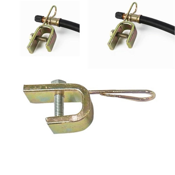 Double Tire Inflation Extension Tube Fixing Chuck Car Truck Tire Valve Extension Tube Fixing Iron Clamp
