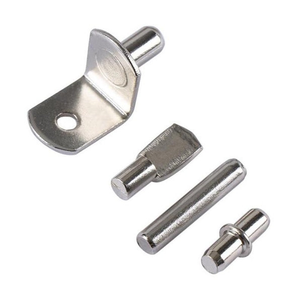 70pcs-set 4 Styles Shelf Pins Kit,Nickel Plated Shelf Bracket Pegs Cabinet Furniture Shelf Pins Support for Shelves Table
