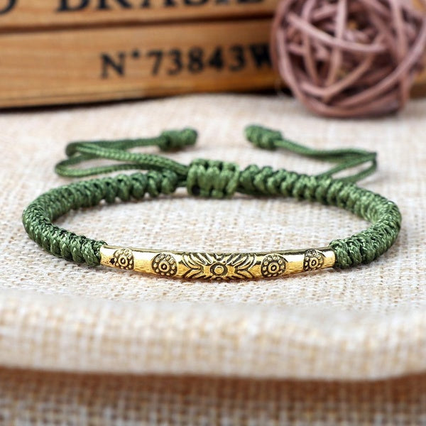 34 Styles Vintage Bracelet Bouddhiste Tibétain Charme Sculpté Fleur Métal Multi Couleurs Fil Bracelets Tressés À La Main Bracelet Bijoux Ethniques