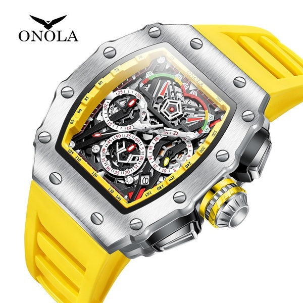 ONOLA Mode Top Qualité Vente Chaude Hommes Armée Militaire Montre Sport Étanche Quartz Montre-Bracelet Chronographe Hommes Montres