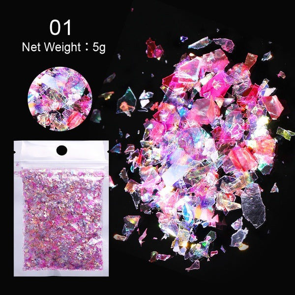 1 Bag Ultrathin Sequins Laser Nail Glitter Sequins for Nail Art Decoration