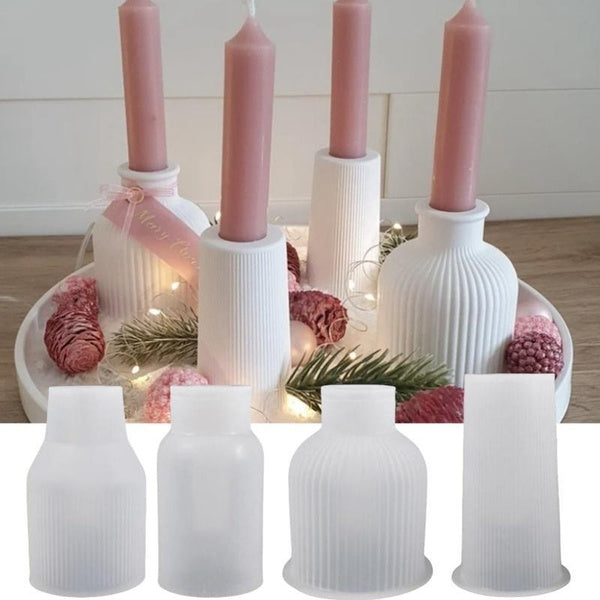 4styles Silicone Casting Molds for Making Small Vase