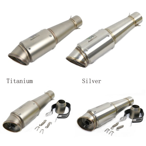 38-51mm motorcycle modification Accessories Exhaust Muffler Pipe with DB Killer Slip On Exhaust for all motor bike Length:345mm