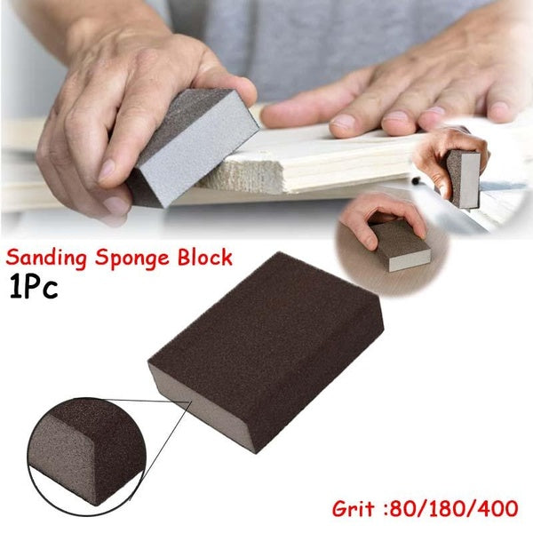 100 mm x 70 mm x 25 mm (longueur * largeur * épaisseur) 80-180-400 éponges grain tampon de polissage bloc de ponçage