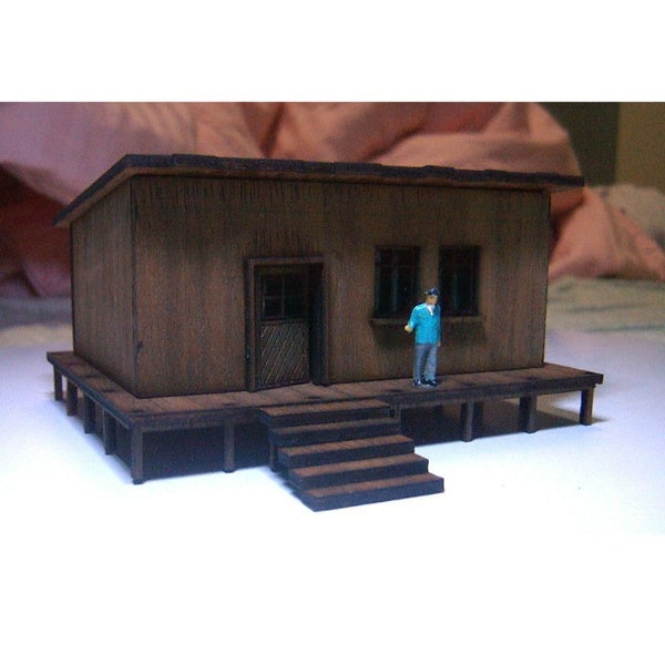 1: 87 HO Assemble Model Wooden House Building Sand Table Train Railway Scene Layout Accessories Matron Inn