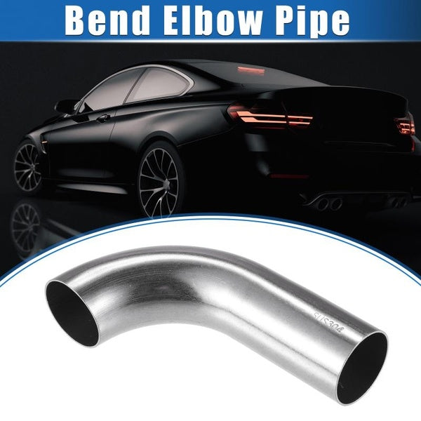 X AUTOHAUX Tube de tuyau coudé, 1,26" OD 4,72" 2,56" Longueur de jambe 90° DIY Tuyau d'échappement Tube d'admission d'air Universel pour voiture 304