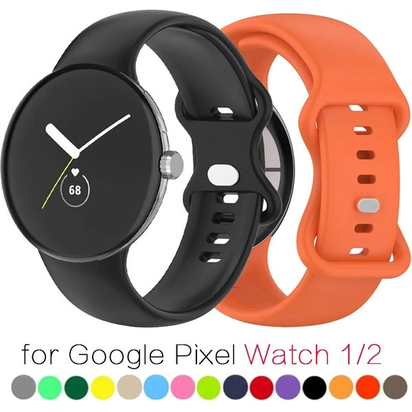 No Gap Silicone Strap For Google Pixel Watch 1-2 Band Sport Watch Wrist Bracelet Accessories for Pixel Watch Active Band(1 Pcs Band) Matron Inn
