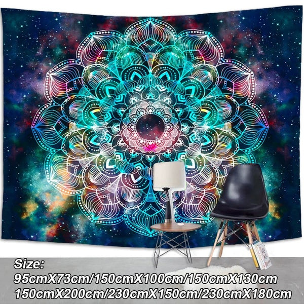 Tapestry Wall Hanging Colorful Abstract Tapestry 3D Starry Sky Bohemian Psychedelic Hippie Trippy Tapestry for Home Decor and Beach Towel and Yoga Ma
