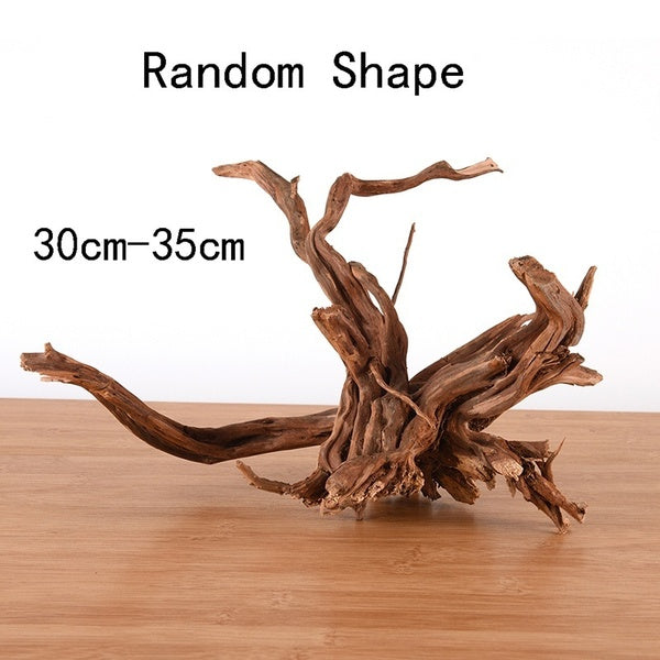 1 Pc Naturel Tronc En Bois Flotté Arbre Aquarium Fish Tank Plante Souche Ornement Décor 30-35 cm