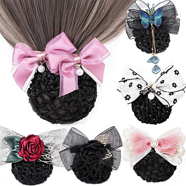 Fashion Women Head Flower Hair Clip New Bow Knot Flower Hair Accessories Matron Inn