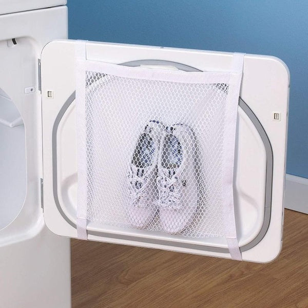 1PC Sneaker Dryer Bag, Dryer Door Shoe Net with Elastic Straps, Sneaker Laundry Bag for Shoes,40X40cm