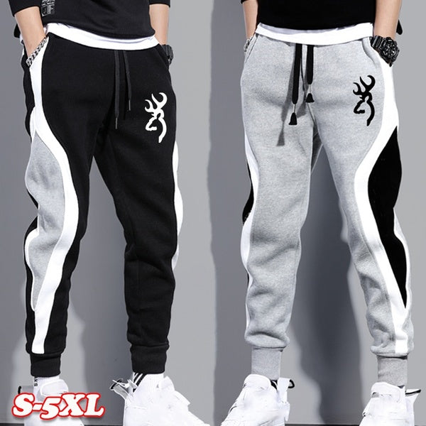 Trending Streetwear Patchwork Sweatpants Men Sports Joggers Jogging Fitness Pants Mens Casual Long Pants Trousers S-5XL