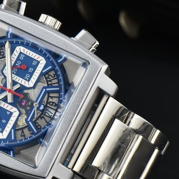 Montres à Quartz pour hommes, mode Business, chronographe, montre-bracelet de marque, montres en acier inoxydable, montre classique de luxe