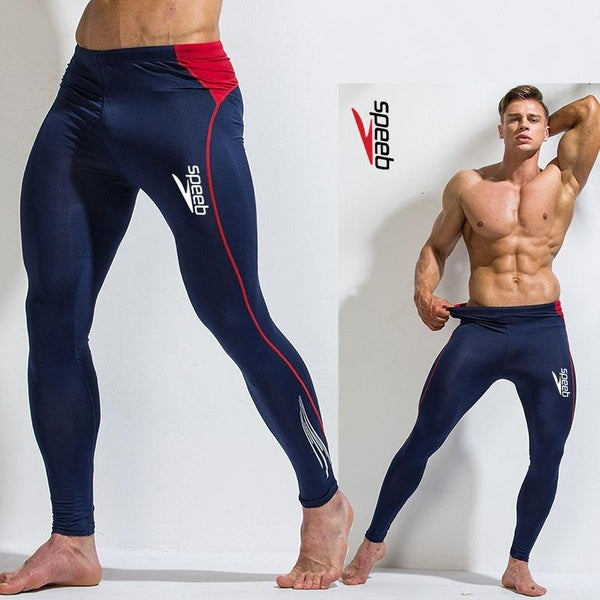 New Men's Sweatpants High Elasticity Quick-drying Pants Fitness Tights Sports Jogging Basketball Leggings Outdoor Gym Training Trousers