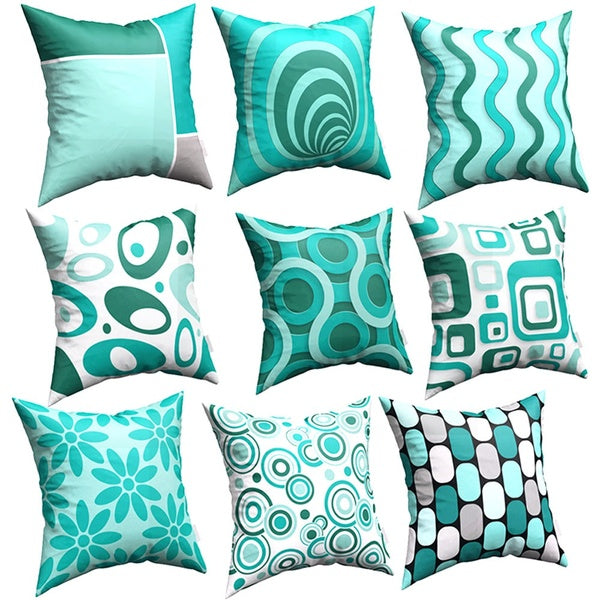 Decorative Throw Pillow Covers 18x18 Inch Double Side Design Cotton Outdoor Cushion Cover Pillow case for Car Sofa Home Decor