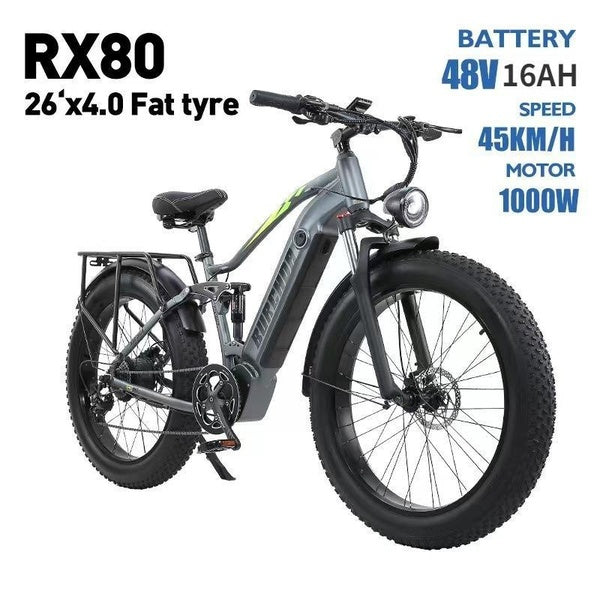 Electric Bicycle Front and Rear Shock Absorption Beach Cross-country Lithium Battery Assisted Electric Snow Tire Electric Bicycle